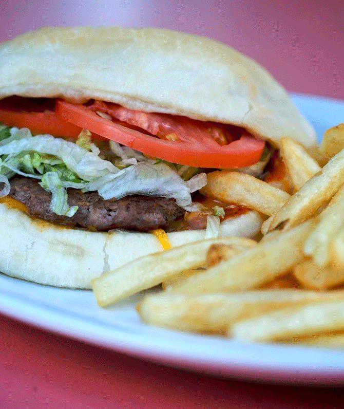 Sopaipilla Burger at Casa Benavidez