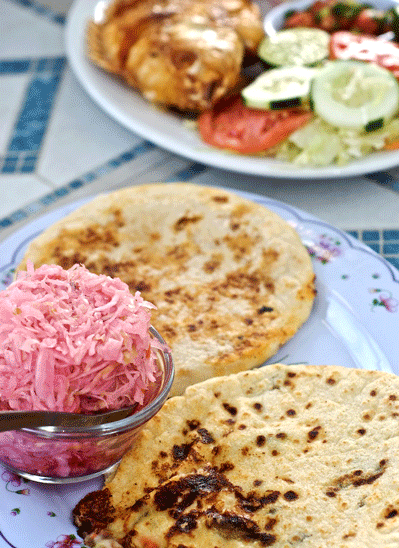Pupusas and curtido at Pupuseria Y Restaurante Salvadoreno Pupusas and curtido at Pupuseria Y Restaurante Salvadoreno (Photo by Sergio Salvador