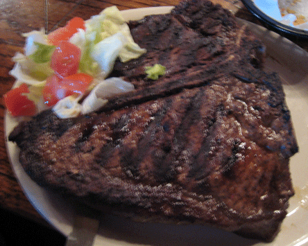 The T-Bone Steak at the Ponderosa Steakhouse The T-Bone Steak at the Ponderosa Steakhouse