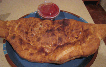 A Meat Stromboli from Davido's in Rio Rancho