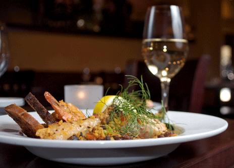 Beautiful plating is a standard at Blades' Bistro Beautiful plating at Blades' Bistro