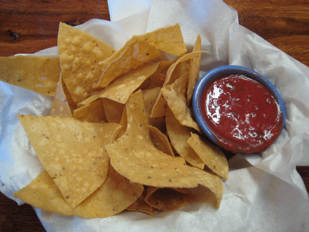 Salsa and chips at Papa Felipe's