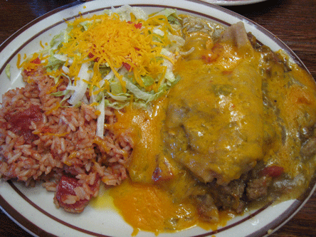 Green Tamale Pie only at Papa Felipe's